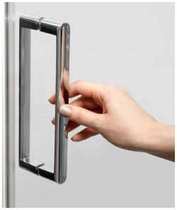 Душевая дверь 85 95 см прозрачное стекло WasserKRAFT BERKEL 48P04