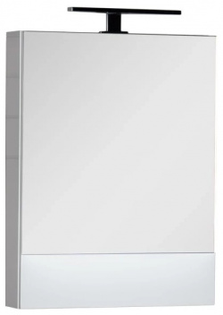 Зеркальный шкаф 58x67 см белый Aquanet Нота 00165370 
