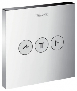 Запорно переключающее устройство на 3 потребителя Hansgrohe ShowerSelect 15764000 