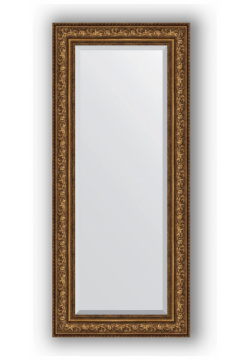 Зеркало 65x150 см виньетка состаренная бронза Evoform Exclusive BY 3557 