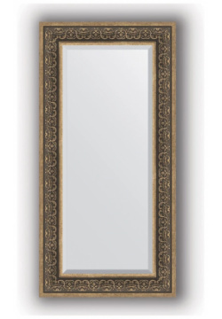 Зеркало 59x119 см вензель серебряный Evoform Exclusive BY 3501 