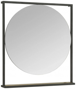Зеркало 80x90 см дуб эндгрейн/черный Акватон Лофт Фабрик 1A242602LTDU0 