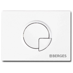 Кнопка смыва Berges Novum R4 040024 для инсталляции  белый матовый