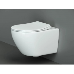 Унитаз подвесной Ceramica Nova Pearl CN8001 безободковый  с сиденьем микролифт белый