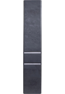 Пенал напольный бетон темный с бельевой корзиной Style Line Атлантика СС 00002284 