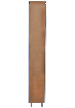 Пенал напольный белый глянец с бельевой корзиной R Style Line Каре СС 00002271