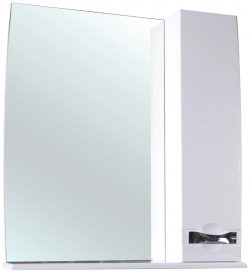 Зеркальный шкаф 65x87 см белый глянец R Bellezza Абрис 4619710001014 