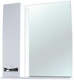 Зеркальный шкаф 80x87 см белый глянец L Bellezza Абрис 4619713002018 