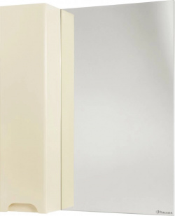 Зеркальный шкаф 65x80 см бежевый глянец L Bellezza Андрэа 4619010002070 