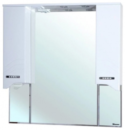 Зеркальный шкаф 100 5x100 1 см белый глянец Bellezza Дрея 4611318000017 