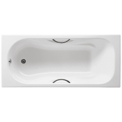 Чугунная ванна 170x70 см с противоскользящим покрытием Roca Malibu SET/2333G0000/526803010/150412330 
