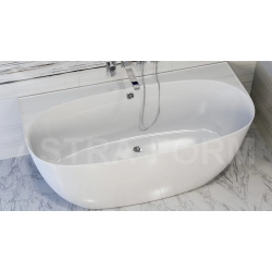 Ванна из литьевого мрамора 170x85 см пристеночная Astra Form Атрия 01010013 