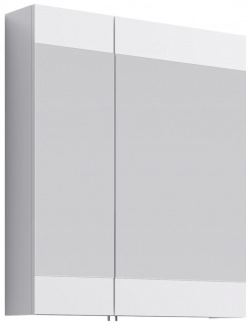 Зеркальный шкаф 70x80 см белый глянец Aqwella Brig Br 04 07/W 