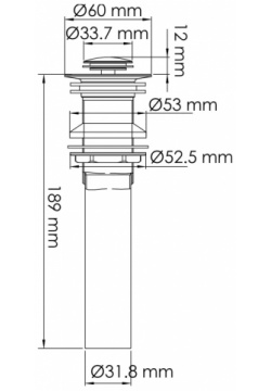 Донный клапан WasserKRAFT A250