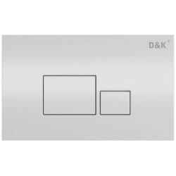 Кнопка смыва D&K Quadro DB1519016 для инсталляции  белый