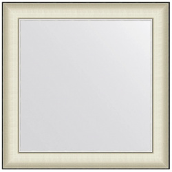 Зеркало 68x68 см белая кожа с хромом Evoform Definite BY 7629 