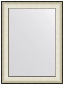 Зеркало 58x78 см белая кожа с хромом Evoform Definite BY 7626 