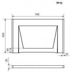 Торцевая панель 70 Timo TP12
