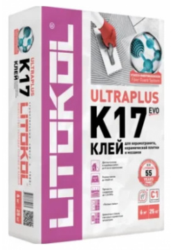 Клей Litokol K17 Evo Ultraplus для плитки 25 кг LTK102 