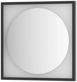 Зеркало 70x70 см черный матовый Defesto Eclipse DF 2232 