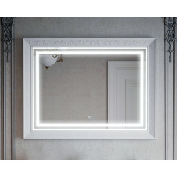 Зеркало 120x80 см белый глянец Corozo Классика SD 00000815 