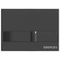 Кнопка смыва Berges Novum L6 040016 для инсталляции  черный глянец