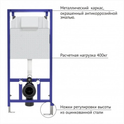 Комплект подвесной унитаз Berges Floe S + система инсталляции Novum L5 043243