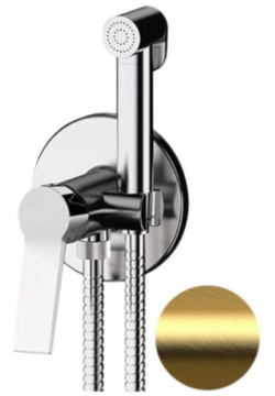 Гигиенический душ Remer Slash SL65WBG со смесителем  золотой матовый