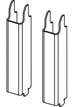 Комплект кронштейнов для унитазов с уменьшенной опорной поверхностью TECE TECEprofil 9041029