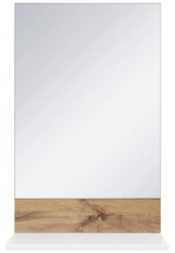 Зеркало 45x72 1 см белый глянец/светлое дерево Misty Адриана П Адр03045