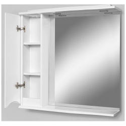 Зеркальный шкаф 80x75 см белый глянец L Am Pm Like M80MPL0801WG