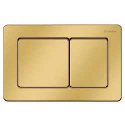Кнопка смыва Caprigo Bricks BS003 oro для инсталляции  золотой матовый