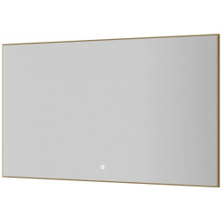 Зеркало Armadi Art 543 120 MG 120x70 см  с LED подсветкой сенсорным выключателем диммером антизапотеванием золотой матовый