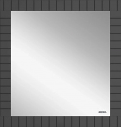 Зеркало Brevita Gloster GLOS 02080 48 2 80x84 см  графит матовый