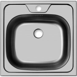 Кухонная мойка матовая сталь Ukinox Классика CLM480 480  4K 0C