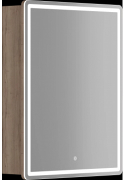 Зеркальный шкаф Sancos MI60EG 59x74 см R  с LED подсветкой сенсорным выключателем диммером дуб галифакс