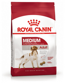 Royal Canin Medium Adult / Сухой корм Роял Канин Медиум Эдалт для Взрослых собак Средних пород в возрасте от 1 года до 7 лет 30040300R0