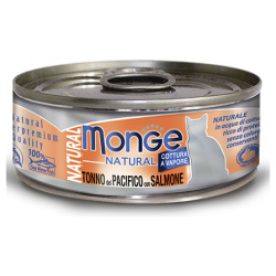 Monge Cat Natural / Консервы Монж Натурал для кошек Тунец с лососем (цена за упаковку) 70007245