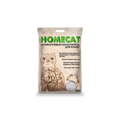 Homecat / Силикагелевый наполнитель Хоумкэт для кошачьего туалета Стандарт без запаха 68915