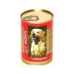 Dog Lunch / Консервы ДогЛанч для взрослых собак Говядина в желе (цена за упаковку) 60961