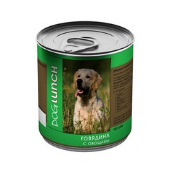 Dog Lunch / Консервы ДогЛанч для взрослых собак Говядина с Овощами (цена за упаковку) 61074
