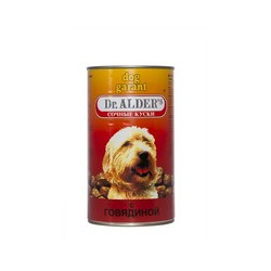 Dr Alders Dog Garant / Консервы Доктор Алдерс для собак всех пород Говядина (цена за упаковку) 11553