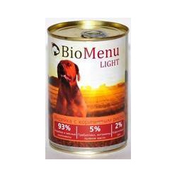 BioMenu Light Консервы для Собак Индейка с коричневым рисом Цена за упаковку 410x12 47467