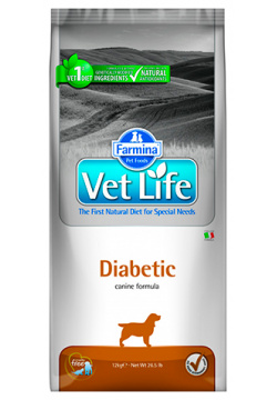 Farmina Vet Life Diabetic / Лечебный корм Фармина для собак при Диабете 00000007307