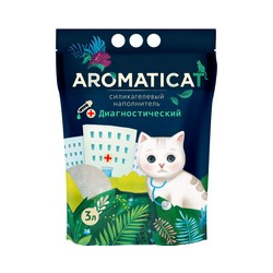 AromatiCat / Наполнитель Ароматикэт для кошачьего туалета Диагностический с гранулами индикаторами pH Силикагелевый без запаха 34403