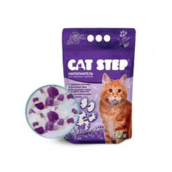 Cat Step Arctic Lavender / Силикагелевый наполнитель Кэт Степ для кошачьего туалета с ароматом Лаванды CatStep 65508