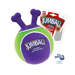 GiGwi Dog Jumball / Игрушка Гигви для собак Мяч с захватом Теннисный материал Зелено фиолетовый 58855
