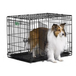 MidWest iCrate Double Door Dog Crate / Клетка Мидвест 2 двери Черная 1530DD