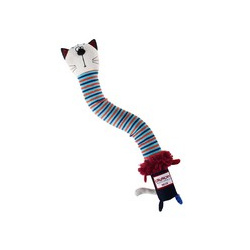 GiGwi Dog Crunchy Transforming Neck / Игрушка Гигви для собак Кот с пищалкой хрустящей шеей 61199