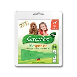 Green Fort Neo Biospot on / БиоКапли Грин Форт Нео от Блох Клещей и Комаров для Средних собак весом 10 25кг 65619